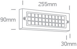 67502C / an / w antracit LED fali fény 6W WW IP65 230V