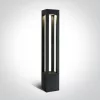 67504a / an / w antracit LED Bollard 90cm 22W WW IP65 230V