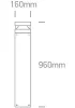 67510b / an / w Anthracite LED Bollard 100cm 20w ww IP65 230V