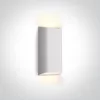 67512 / W / W fehér LED fali fény 8W WW IP65 230V