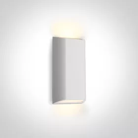 67512 / W / W fehér LED fali fény 8W WW IP65 230V