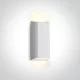 67512 / W / W fehér LED fali fény 8W WW IP65 230V