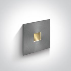   68004a / al / w Alumínium süllyesztett 1W WW Sötét Light IP54 350mA