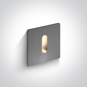   68004b / al / w Alumínium süllyesztett 1W WW Sötét Light IP20 350mA