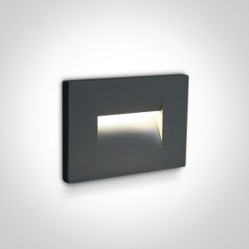   68064 / an / w antracit fal süllyesztett LED 3,6W WW IP65 100-240V