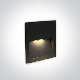   68068A / B / W Fekete fal süllyesztett LED 4W IP65 Sötét Light 100-240V