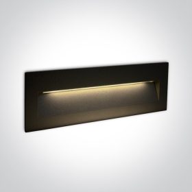   68068C / B / W Fekete fal süllyesztett LED 6W IP65 sötét fény 100-240V