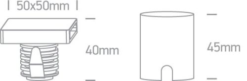 68074a / b / w Fekete IP65 fali süllyesztett COB LED 2W WW 700MA Sötét Light