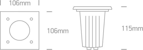 69008G s / acél inground gu10 35w ip67