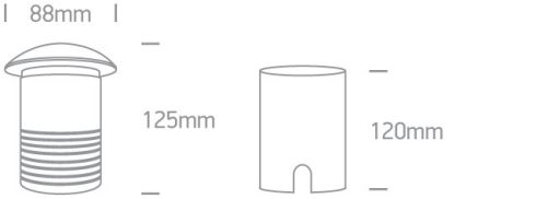 69016bg Alumínium IP67 Inground Gu10 10W 100-240V