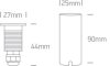 69042m / al / w alumínium IP67 inground LED WW 1W / 2W 350MA / 700MA