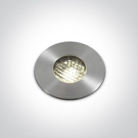   69052 / C S / STEEL 316 IP67 INGROUND COB LED 3W CW 36DEG 24V DC