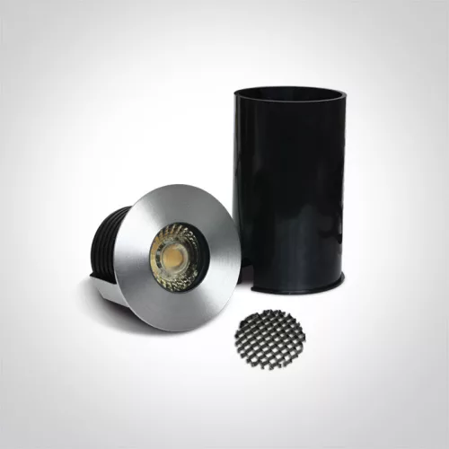 69052 / C S / STEEL 316 IP67 INGROUND COB LED 3W CW 36DEG 24V DC