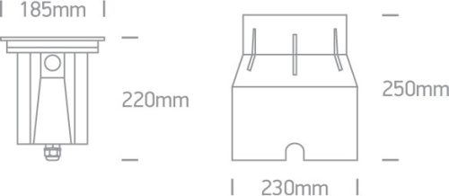 69054 / W S / Steel316 Inground COB LED 15W WW 20DEG IP67 230V szabályozható állítható