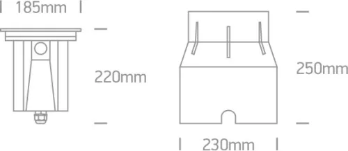 69054 / W S / Steel316 Inground COB LED 15W WW 20DEG IP67 230V szabályozható állítható