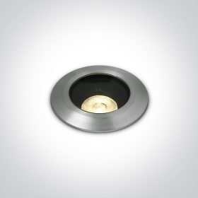   69056b / w Alumínium IP67 INGROOUND COB LED 7W WW 38DEG 24V dc dimple sötét fény