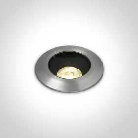   69056b / w Alumínium IP67 INGROOUND COB LED 7W WW 38DEG 24V dc dimple sötét fény