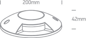69058A / g / w szürke IP67 felülete WW 6W 100-240V