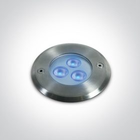   69066A / BL 3x1W kék LED SS316 IP68 süllyesztett víz alatti 24V