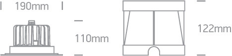 69066D / BL 12x1W kék LED SS316 IP68 süllyesztett víz alatti 24V