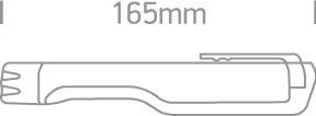 70034 Fekete hordozható zseb LED