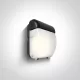 7056A / C LED fali fény 50W CW IP65 230V fekete
