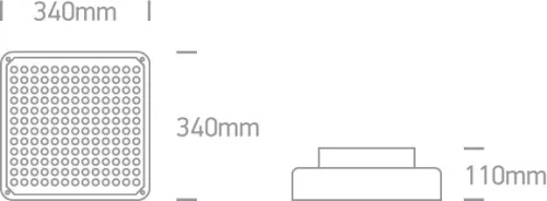 7058 / W / C fehér LED felület 120W CW IP65 100-240V