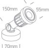 7070 / C LED 5W CW 38D Kerti folt IP65 100-240V