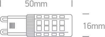 7103ALG / W G9 LED 4W WW 230V
