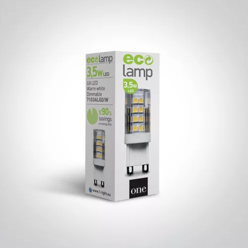 7103ALGD / W G9 LED 3,5W WW Dimmle 230V