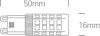 7103ALGD / W G9 LED 3,5W WW Dimmle 230V