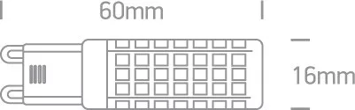 7106ALGD / W G9 LED 5W WW DIMMBLEBLE 230V