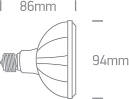 7310H / C PAR30 COB LED 10W CW E27 230V