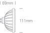 7315g / c / 45 LED R111 GU10 13W CW 45DEG 230V