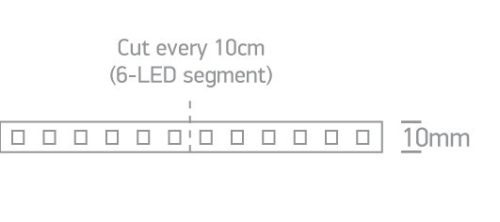 7813L / W LED szalag 24vdc WW 30m Roll 3W / M IP20