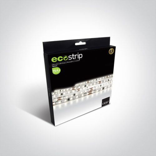 7833 / C LED ULTRA Vékony szalag 24vdc CW 5M Roll 14,4W / M IP20
