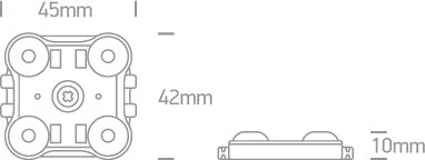 7840D / d LED IP65 modul 4x0,5W 12VDC 6000K lánc 50db 10m