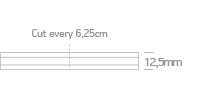 7846W / W COB LED szalag 24vdc WW 5m Roll 14W / M IP67