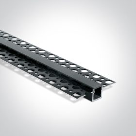   7901tr / b fekete trimless profil 2m 10 mm-es csíkok + fekete pc diffúzor