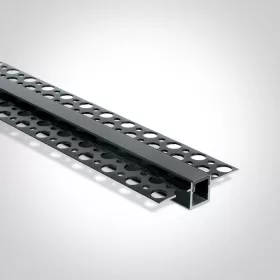   7901tr / b fekete trimless profil 2m 10 mm-es csíkok + fekete pc diffúzor