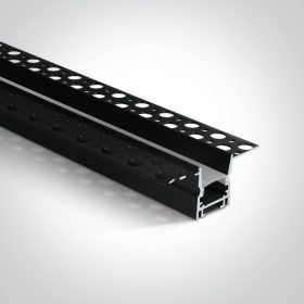   7903tr / b fekete trimless profil 2m 12 mm-es csíkok + PC opál diffúzor sötét fény