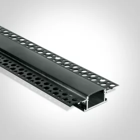   7904tr / b fekete trimless profil 2m 20 mm-es csíkokhoz + fekete PC diffúzor