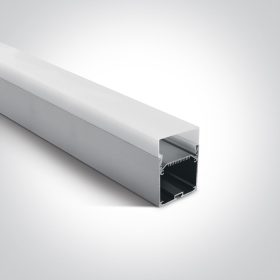   7906D / AL ALU felületi profil 2m 40 mm-es szalagokhoz + PC OPAL DIFF