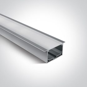   7910AR / AL ALU Süllyesztett profil 2m 40 mm-es csíkok + PC OPAL DIFF