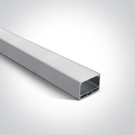   7912A / AL ALU felületi profil 2m 40 mm-es csíkokhoz + PC opál diff