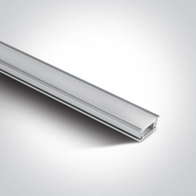   7914R / AL alumínium inground profil 2m + 3mm PC opál diffúzor IP67