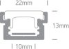 7915R / AL alumínium inground trimless profil 2m IP67