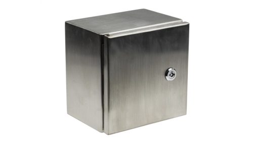 fali doboz, IP66, 304 rozsdamentes acél, Festetlen, 200 x 200 x 150mm