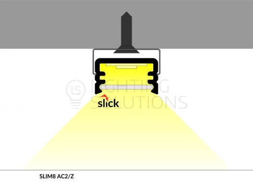 TOPMET LED profil SLIM8 AC2/Z 2000 mm natúr
