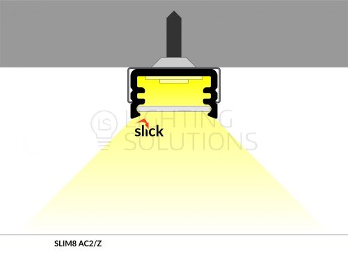 TOPMET LED profil SLIM8 AC2/Z 2000 mm natúr